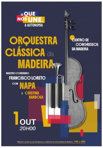 A Orquestra Clássica da Madeira assinala 50 anos da Autonomia com os NAPA e Cristina Barbosa